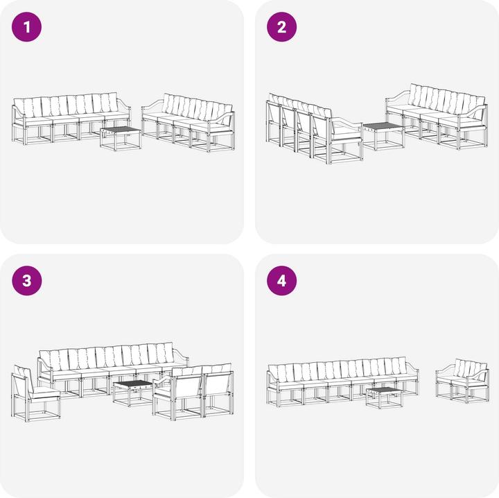 Immagine prodotto vidaXL Outdoor-Sofa
