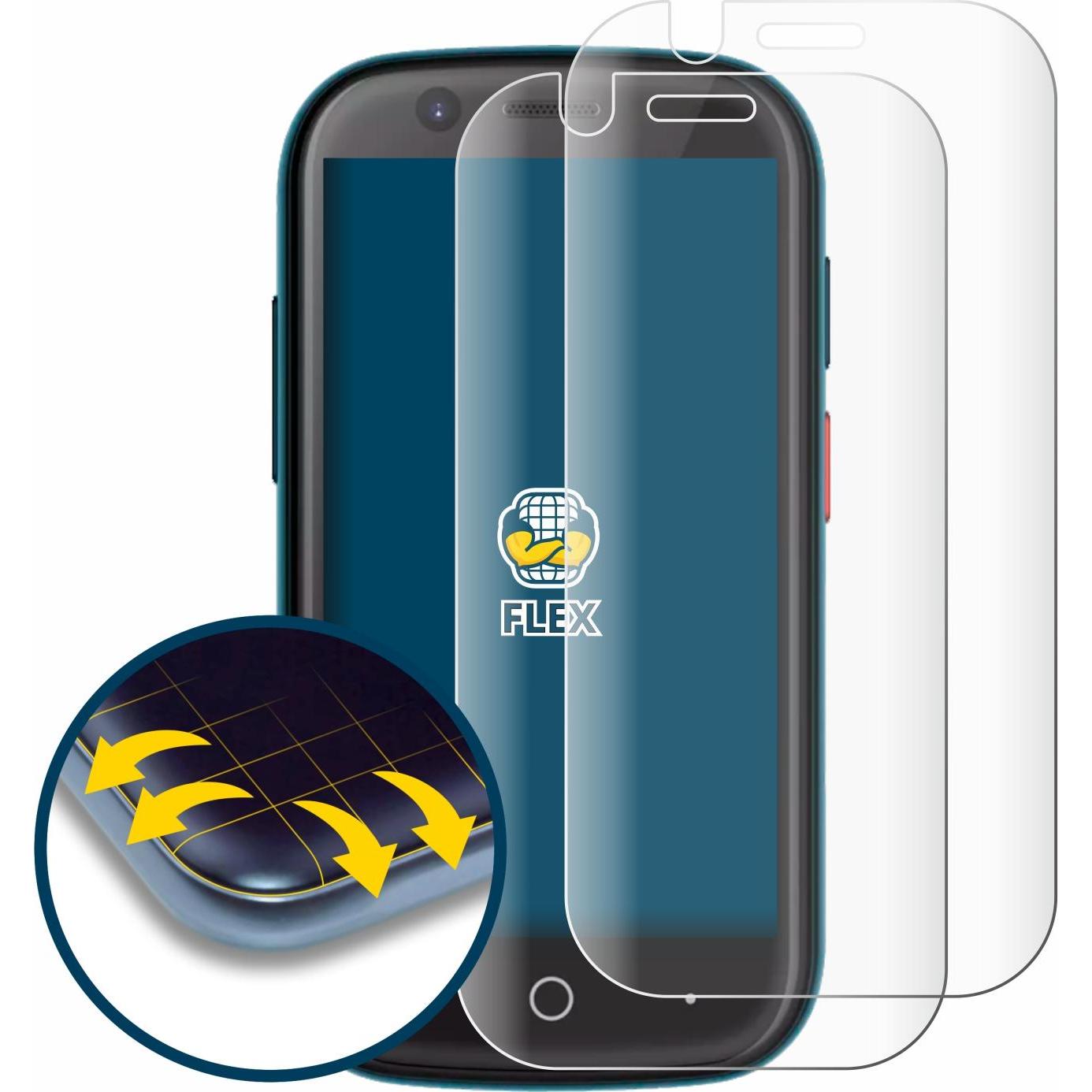 Thumbnail - BROTECT Full-Cover Displayschutz (2 Stück, Unihertz Jelly 2), Smartphone Schutzfolie, Transparent