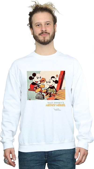 Immagine prodotto Disney Mickey Mouse Building A Building Felpa Uomo (XXL)