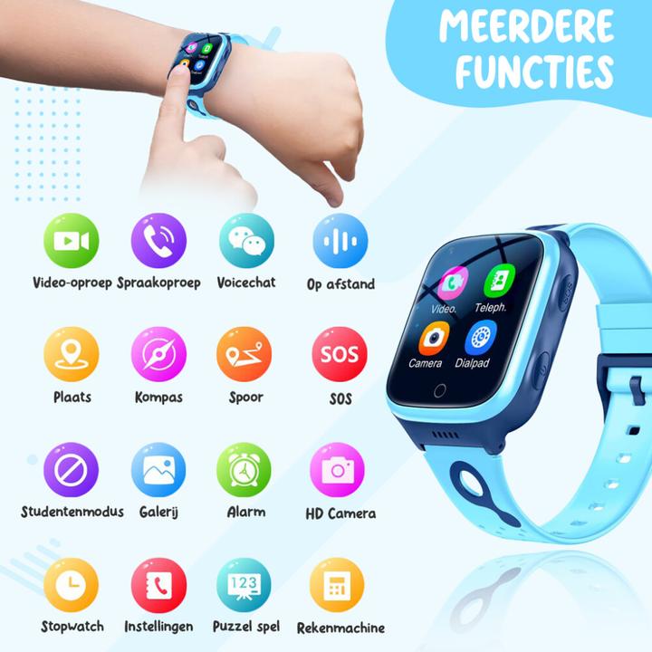 Actual product image Ishiva UFUZON Smartwatch für Kinder, Blau – (4G)