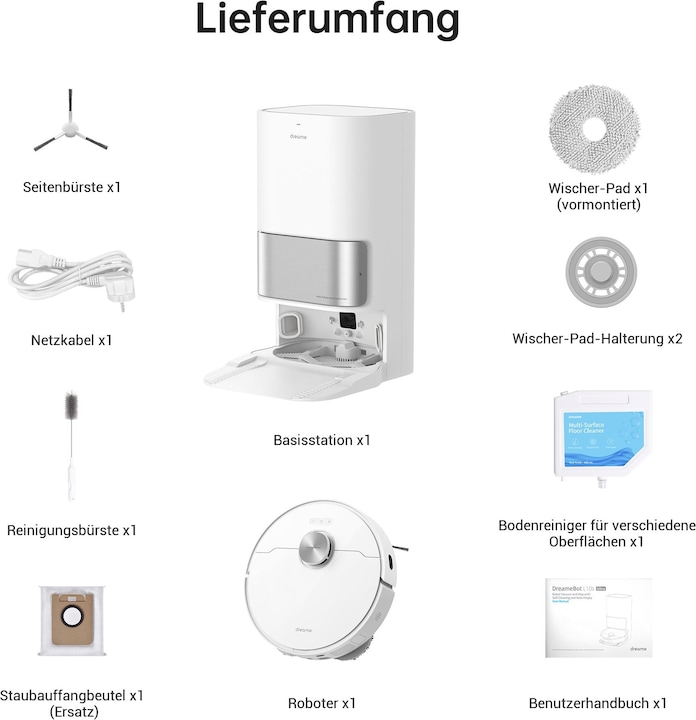 Image du produit Dreame L10s Ultra (Robot d'aspiration et de nettoyage)