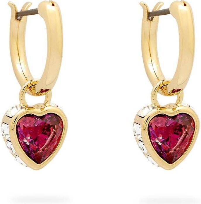 Produktbild Swarovski Stilla Drop Ohrhänger Herz Rot Gold (Swarovski Kristall)
