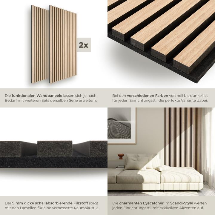 Image du produit tectake Akustikpaneele Sonic Wall (1.44 m², 60 x 120 cm)