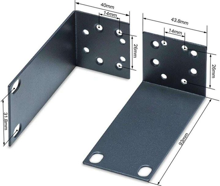 Productafbeelding TP-Link RACKMOUNT KIT-13 - RackMount Kit-13 - Beugelset voor rekbevestiging, 13".