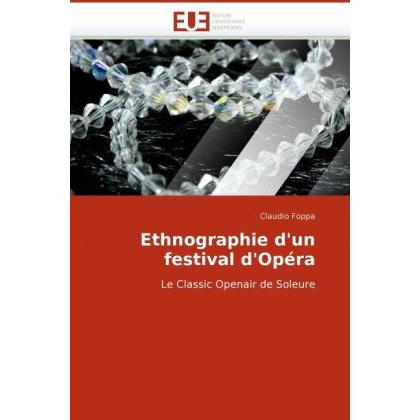 Ethnographie d'un festival d'Opéra, Fachbücher