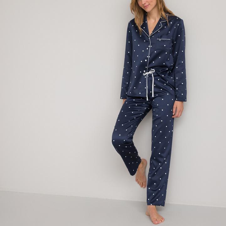 Produktbild La Redoute Collections Klassischer Pyjama aus Satin (46)