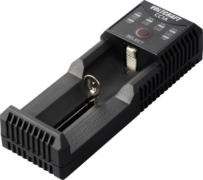 Produktbild Voltcraft CC1A Rundzellen-Ladegerät NiMH, LiIon, LiFePO, NiCd Mignon (AA), Micro (AAA), Baby (C), 10440, 10500 (1 Stk., 10440, 10500, 12500, 12650, 13650, 14500, 14650, 16340, Ladegerät inkl. Akku)