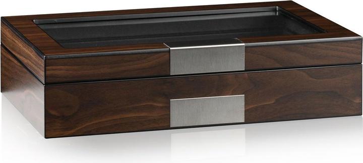 Actual product image Heisse & Söhne Watch box Monteray 8+ - Walnut Semi Matt