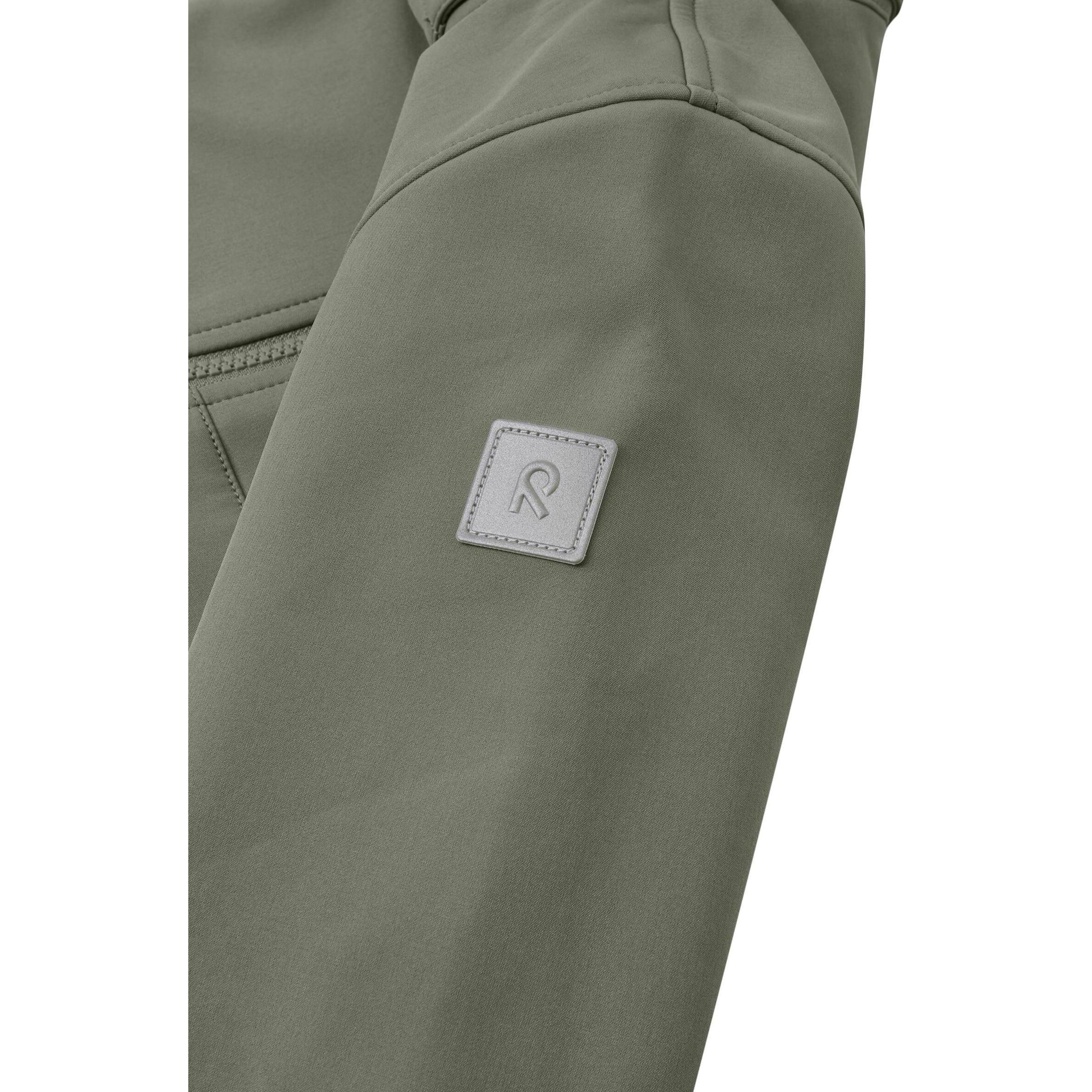 Thumbnail - Reima, Unisex, Jacke, tec Kinder Softshelljacke Koivula Greyish (134), Grün, 134
