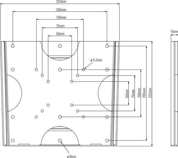 Image du produit Titan Bfi 8020 (Mur, 43", 25 kg)