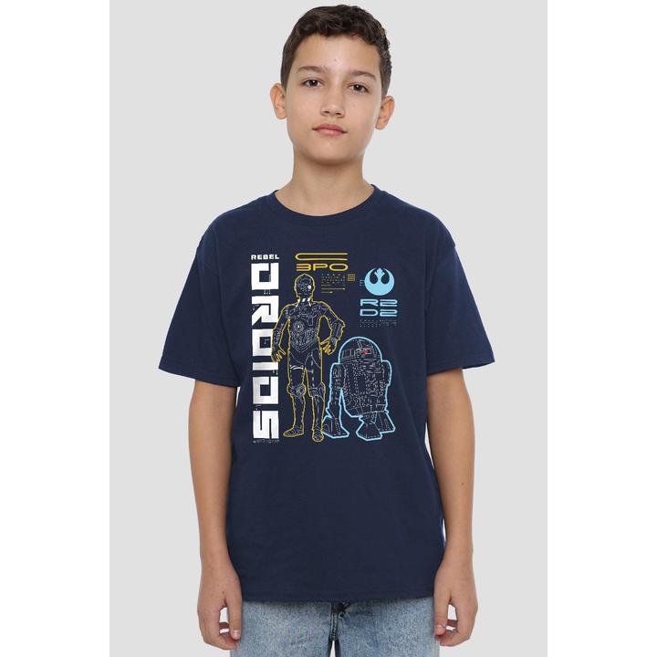 Produktbild Star Wars Rebel Droids TShirt (128)