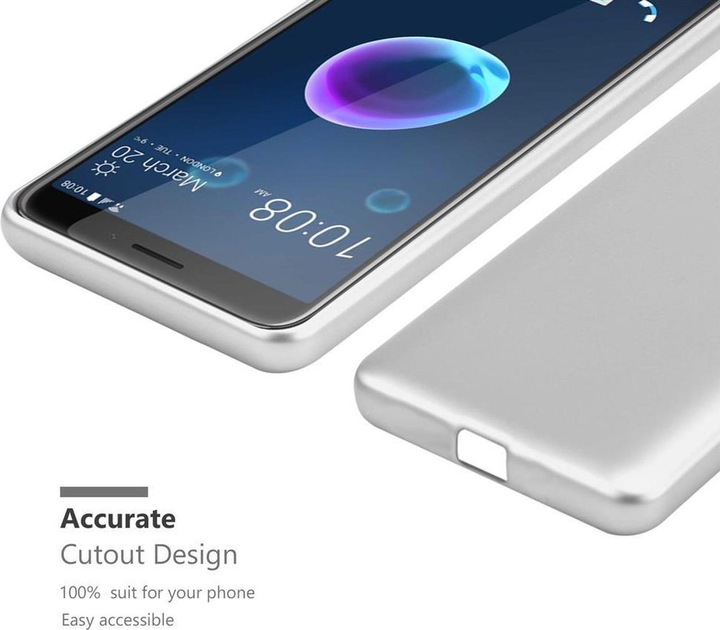 Produktbild Cadorabo TPU Matt Metallic Cover (HTC Desire 12)