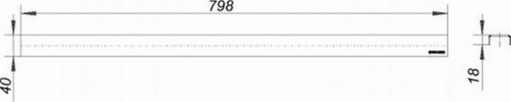 Produktbild Dallmer Abdeckung CeraLine Standard, 520548, 800mm (800 mm)