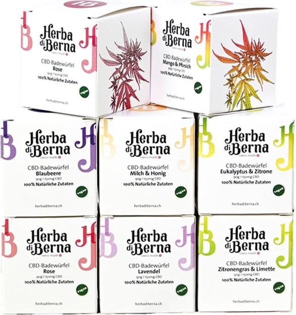 Produktbild Herba di Berna CBD Badekugel Milch & Honig (Badekugeln)
