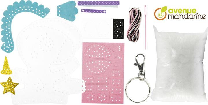 Actual product image Avenue Mandarine Craft set keychain Little Couz'IN