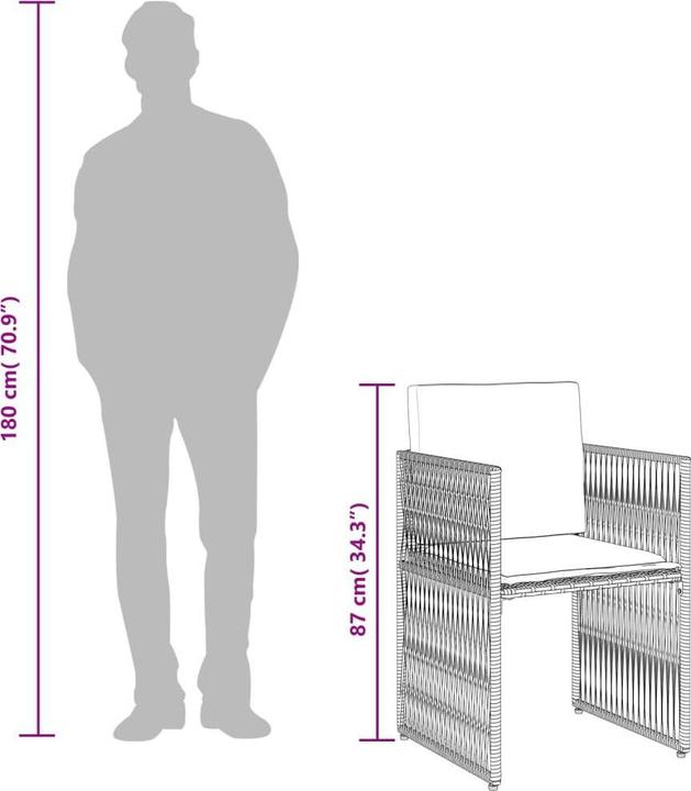 Produktbild vidaXL Garten Essgruppe