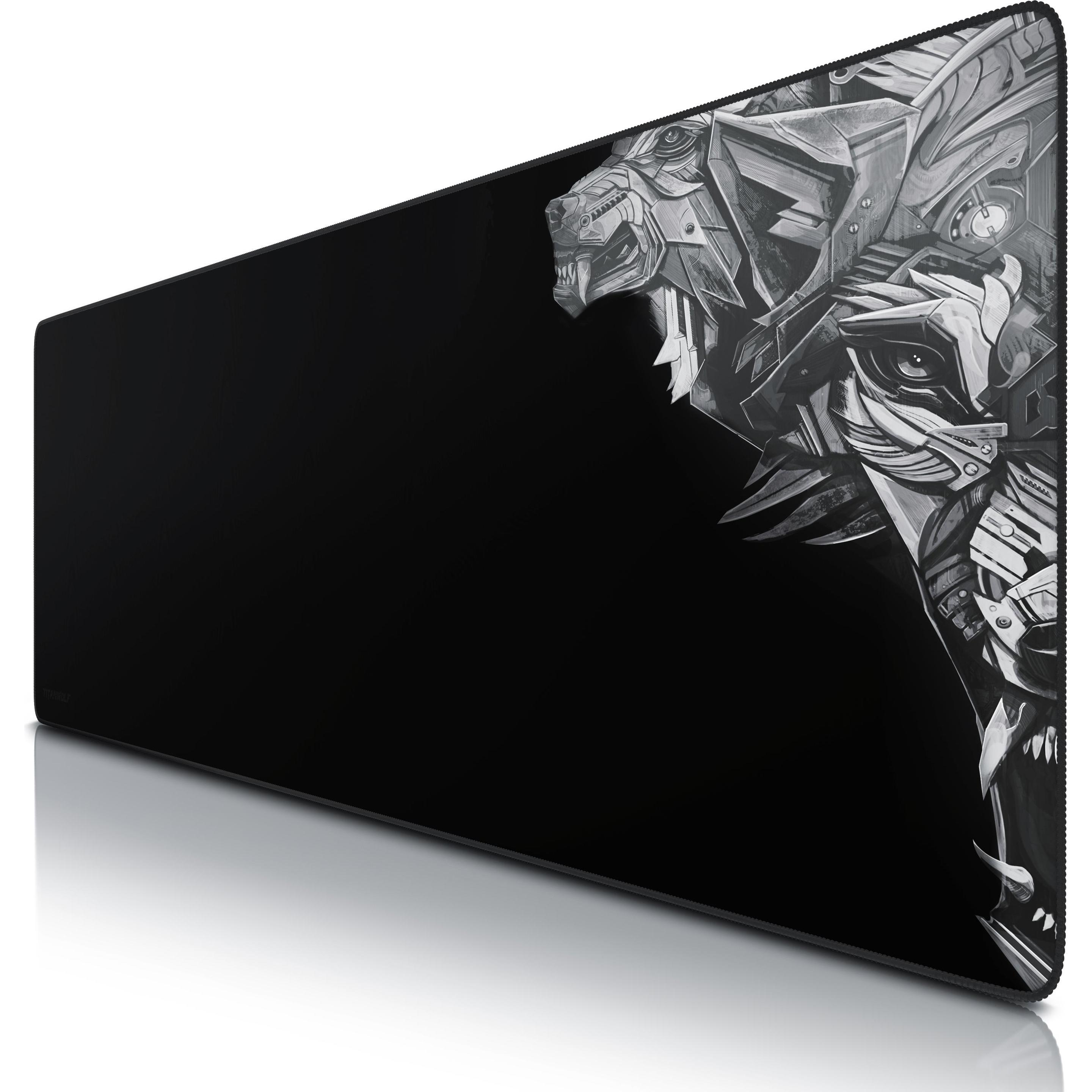 Titanwolf Gaming Mauspad, XXXL Speed Mausmatte 1200 x 400 mm, Geschwindigkeit & Präzision, Delta (3XL), Mausmatte, Schwa...