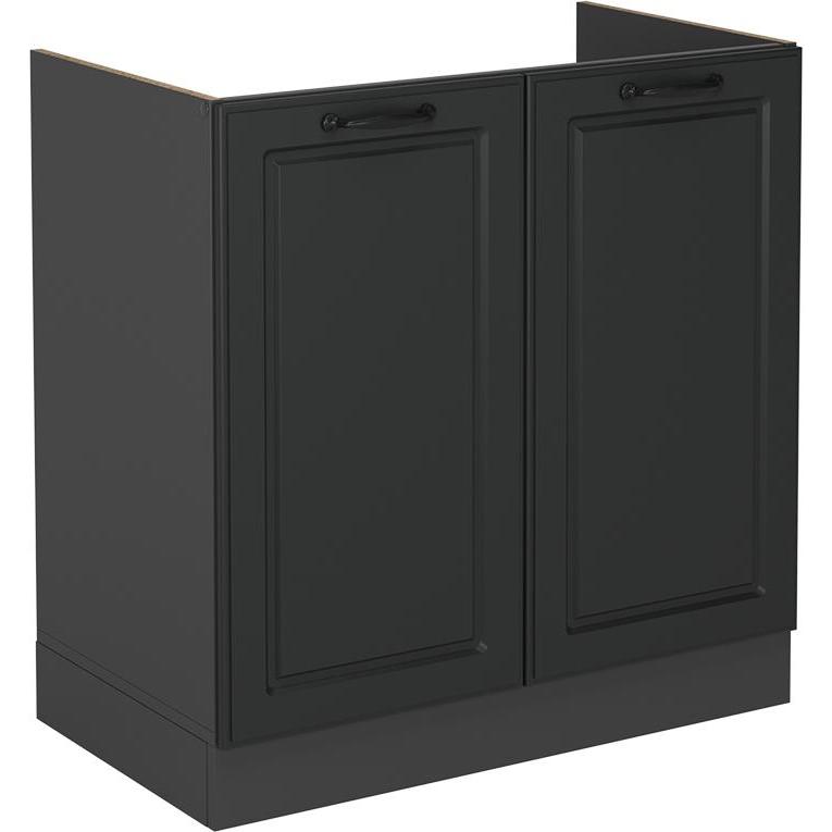 Thumbnail - Vicco, Regal, Spülenunterschrank R-Line, Anthrazit Landhaus/Anthrazit, 80 cm ohne Arbeitsplatte