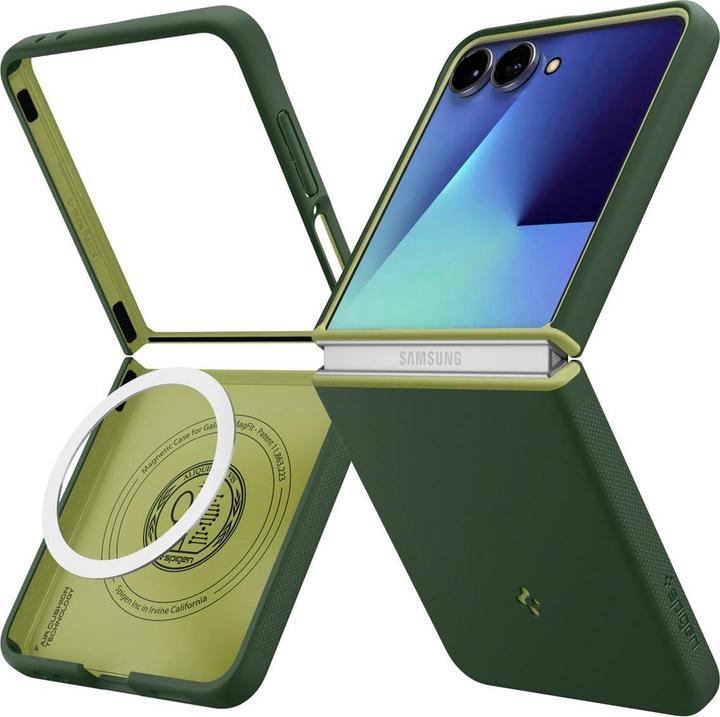 Actual product image Spigen - Caseology Nano Pop MagSafe - Samsung Galaxy Z Flip7 - Avo Green (Samsung Galaxy Z Flip7)
