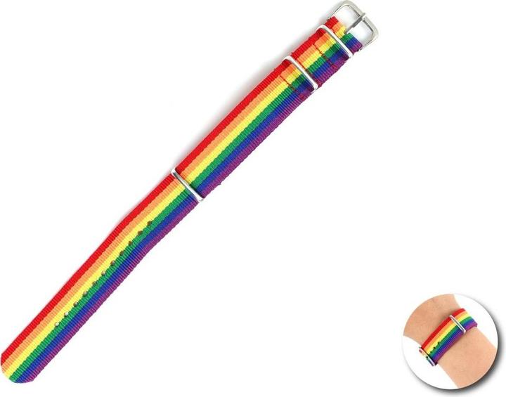 Armband mit Regenbogenflagge