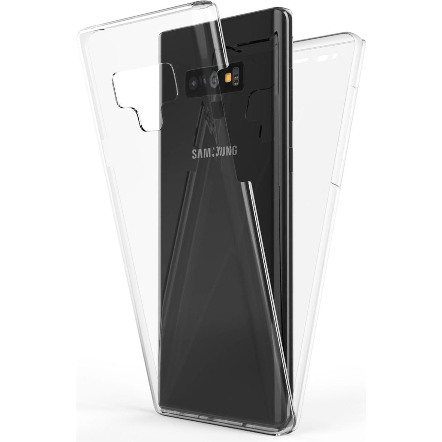 Nalia 360 Grad Handyhülle (Samsung Galaxy Note 9), Smartphone Hülle, Transparent
