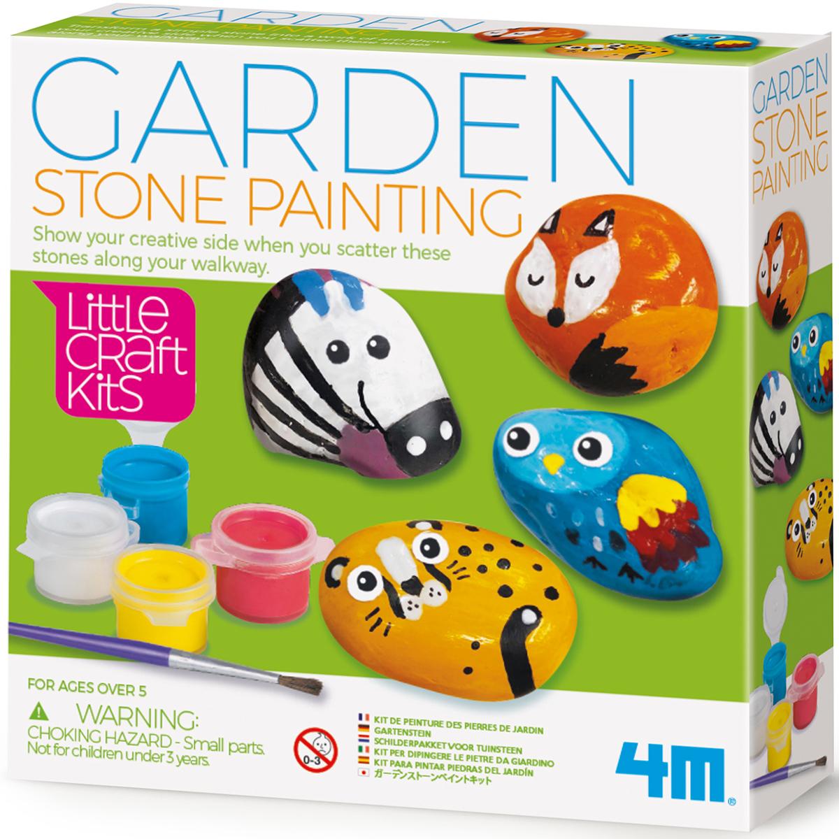 Thumbnail - 4M Little Craft Garden Stone Painting & Making Kit Craft & Activity Kids 8+