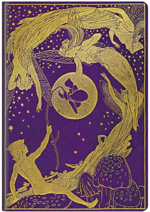 Actual product image Paperblanks Notebook Lang's Fairy Books A5, lined, gold / purple (A5, Lined, Soft cover)