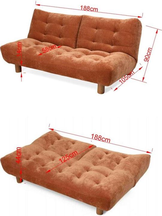 Produktbild Kare Design Schlafsofa Mel Orange 188cm