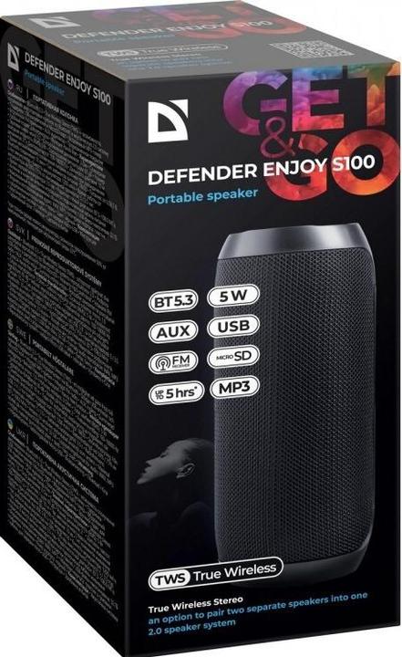 Actual product image Defender ENJOY S100 Bluetooth speaker