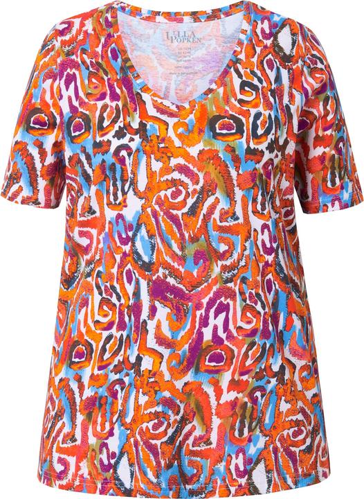 Produktbild Ulla Popken Longshirt, A-Linie, V-Ausschnitt, Halbarm (58)