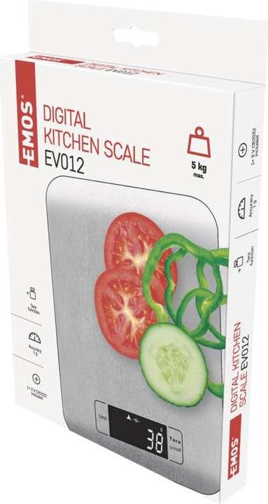 Produktbild Emos Digitale Küchenwaage EV012, silber