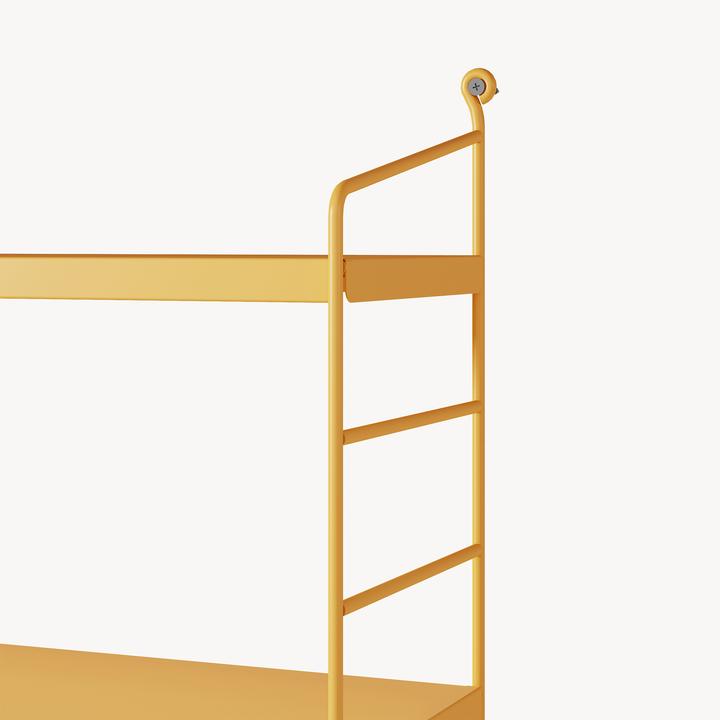 Produktbild En.Casa Modulares Wandregal Strängnäs 3er Set Gelb (60 x 15 x 50 cm)