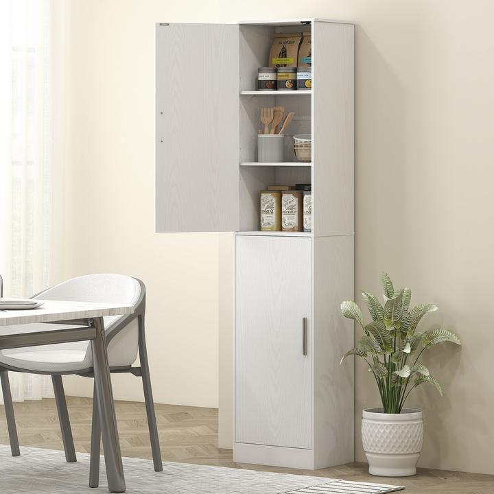 Immagine prodotto Homcom Badezimmerschrank Spanplatte, MDF Weiss (40 x 35 x 180 cm)