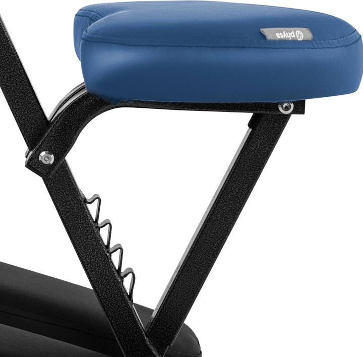 Produktbild Physa Massagestuhl klappbar mobiler Massagehocker Massagen-Stuhl 130 kg blau