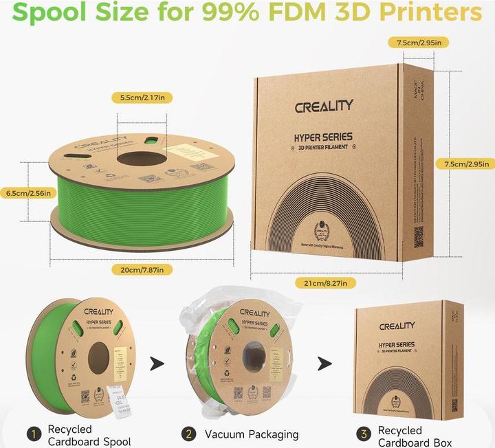 Produktbild Creality Hyper PLA (PLA, 1.75 mm, 1000 g)