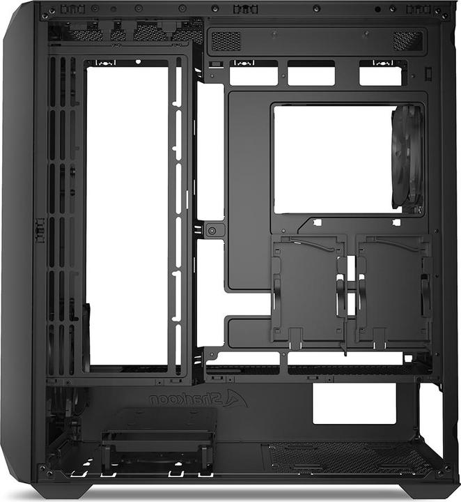 Actual product image Sharkoon AK3 Black ATX (black) (mATX, Mini-ITX, ATX)