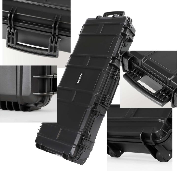 Actual product image Wiltec Waffenkoffer 97,8x42x17,3cm Langwaffenkoffer Gewehrkoffer Koffer Gewehr