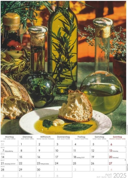 Immagine prodotto Alpha Edition Calendario con immagini di erbe e spezie 2025, 29,7x42cm, calendario di alta qualità (Copertina rigida, Tedesco)
