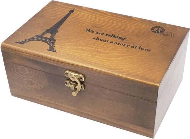 Actual product image Emil Philipp Sortierbox aus Holz Eiffelturm