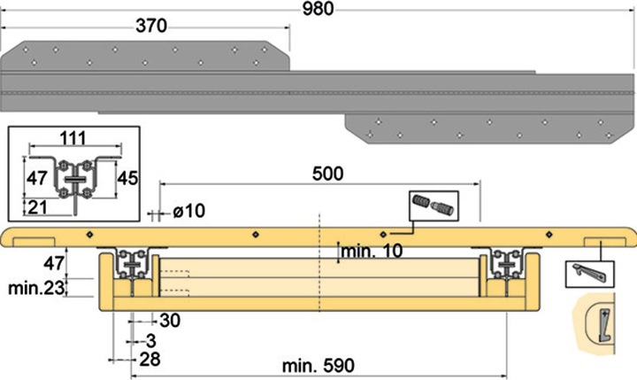 Actual product image Werkstarck Table extensions (1 pcs.)