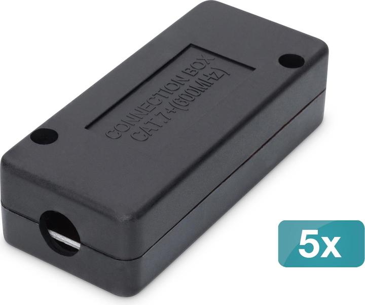 Produktbild Digitus Anschlussdose CAT 7, 600 MHz, LSA Streifen für AWG 22-26,vollgeschirmt, komp. Ausf.,26x35x80mm