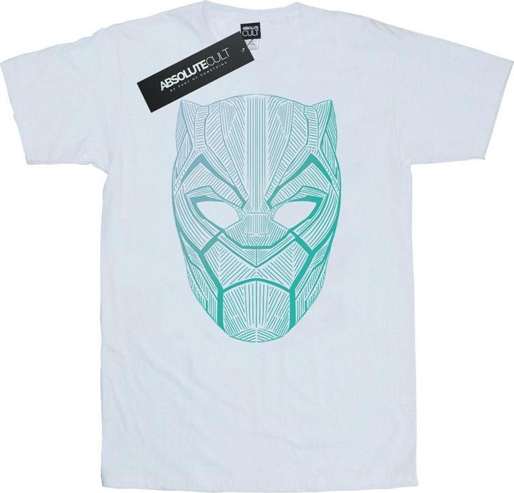 Actual product image Mens Black Panther Tribal Mask T-Shirt (XXL)