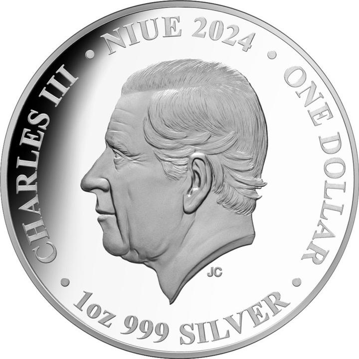 Actual product image Philoro Silber Rainbow Lorikeet 1 oz PP - 2024 (999, 2024)