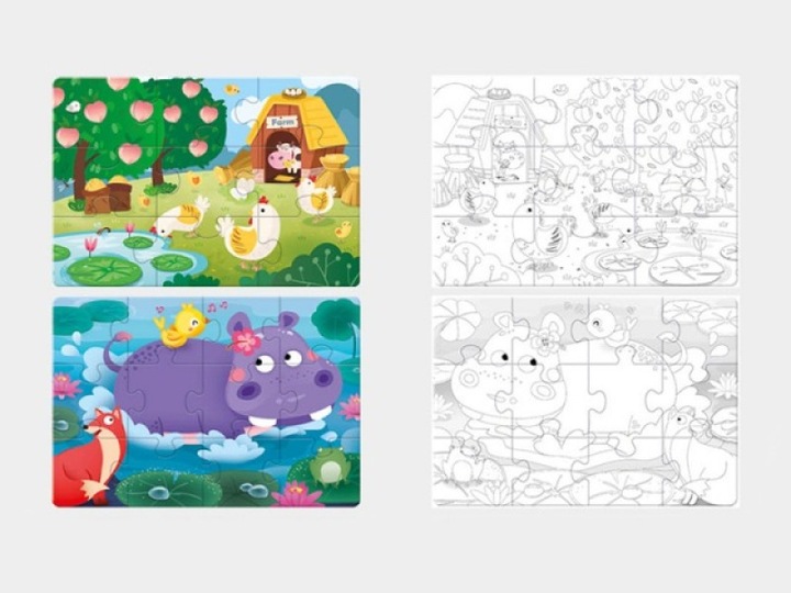 Produktbild I Am Creative Puzzleset zum Ausmalen (20 Teile)
