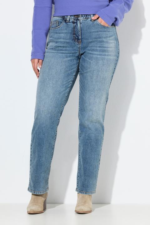 Actual product image Ulla Popken Bow Embroidery Stretch Fit Jeans (42)