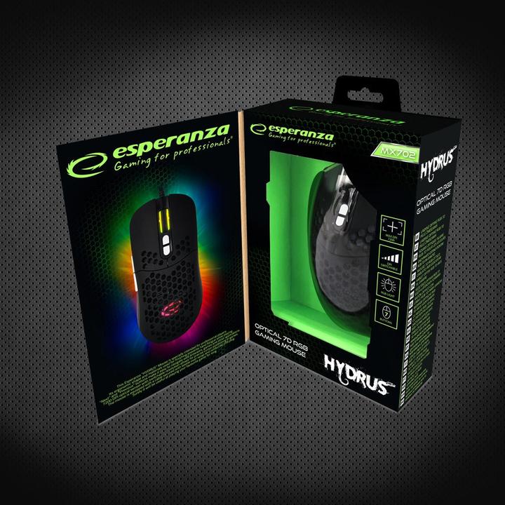 Actual product image Esperanza EGM702 Mouse right USB Optical 7200 DPI (Cable)