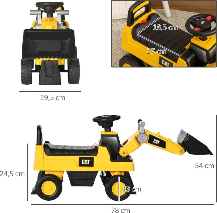 Produktbild Homcom Sitzbagger mit Schaufel