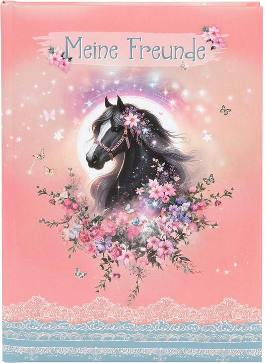 Goldbuch Freundebuch A5 88 S.illu. Luna (14.8 x 21 cm, Liniert, Harter Einband)