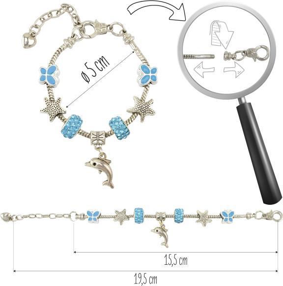Produktbild Ulysse Couleurs d'Enfance Sehr schönes Armband mit Delphin Motiv (5 cm, Metall)