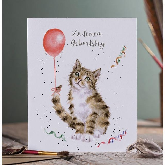 Actual product image Wrendale Design Geburtstagskarte - Katze ZU DEINEM GEBURTSTAG Wrendale Designs (1 pcs.)